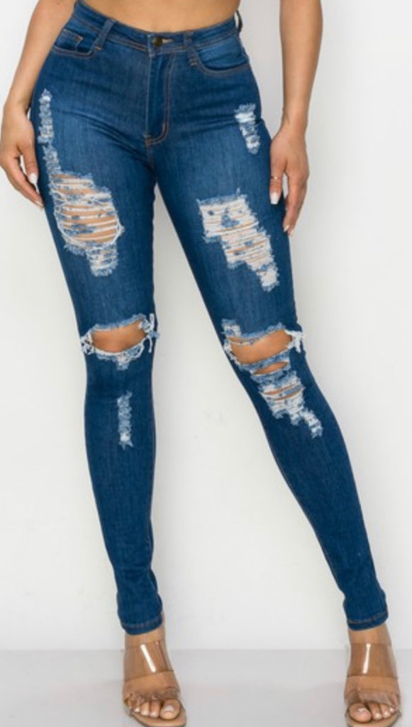 Distressed Skinny Jeans