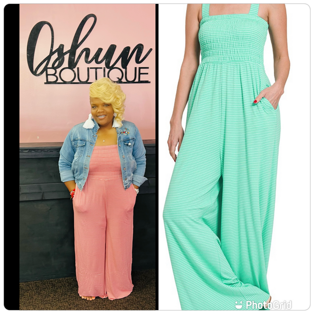 Stripe Jumpsuit(Regular Size)