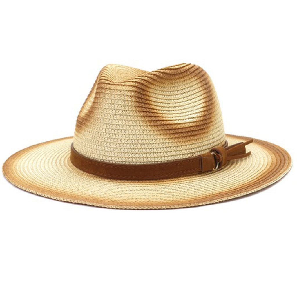Beige Khaki Straw Hat