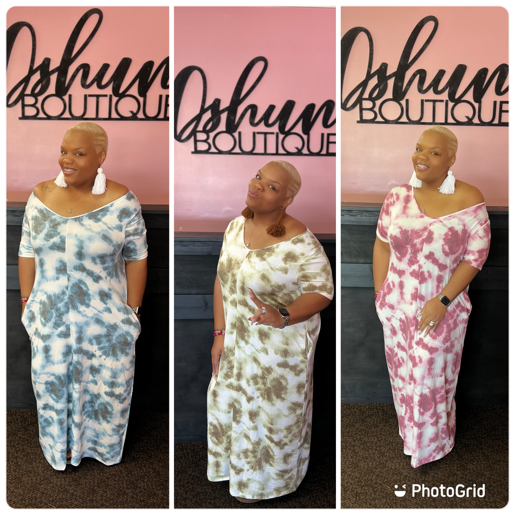 Tie Dye Maxi Dress